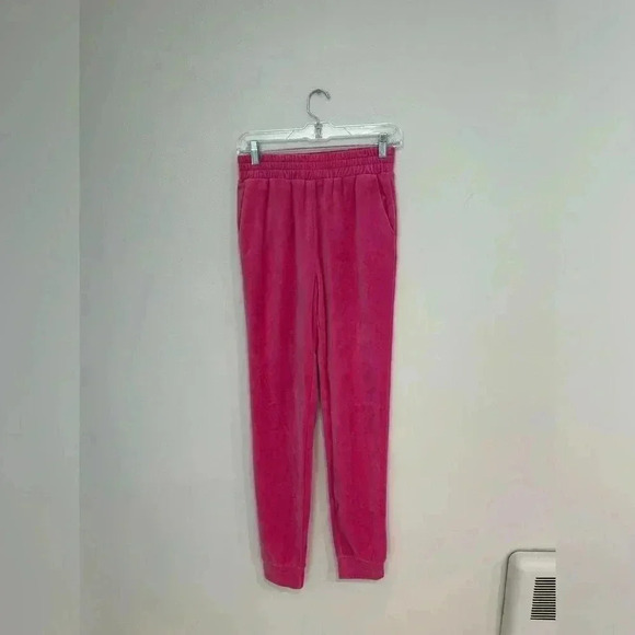 REVOLVE SUPERDOWN velour hot pink high rise jogger pants size S Barbiecore - Picture 5 of 8